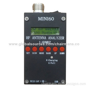 SARK-100/MINI60 Antenna Analyzer Meter, 12 to 14V DC, 500mA, 3.7V Li-ion battery